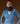 Cashmere tunisisk kragtröja - Azurblå