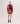 Kort skinnjacka med dragkedja - Ruby Red