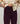 Stretch leggings i lammskinn - Mörklila