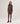 Midi length knitted dress - Havana Brown