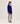 Oversized V-ringad kashmirtröja - Ultramarine Blue