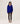 Pull oversize col V en cachemire - Bleu Outremer