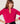 Cashmere tunisisk kragtröja - Rose Geranium