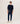 Round-neck 2-ply cashmere sweater - Midnight Blue