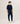 Round-neck 2-ply cashmere sweater - Midnight Blue