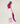 Silk turtleneck twin-set - Fuchsia