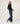 Silk turtleneck twin-set - Midnight Blue