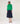 Silk turtleneck twin-set - English Green