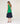 Silk turtleneck twin-set - English Green