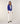 2 i 1 väst i merinoull - Ultramarinblå