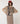 Pull col montant jacquard - Marron Moka