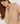 Pull col montant ajouré en coton et laine - Beige Ficelle