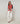 Tricolor cardigan i merinoull - Orange Corail