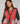 Tricolor cardigan i merinoull - Orange Corail