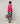 Pull col rond en laine mérinos - Rose Tonique