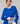 Pull col rond en laine mérinos - Bleu Saphir