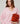 Pull col V oversize en laine - Rose Pale