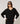 Oversized wool V-neck sweater - Black