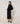 Oversized wool V-neck sweater - Black