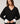 Oversized wool V-neck sweater - Black