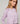 Silk round neck twin set - Lilas