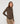 Draped T-shirt - Marron