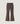 Milano stickade utsvängda byxor - Taupe Brown
