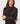 Draped T-shirt - Noir