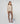 Stretch leggings i lammskinn - Ice Brown