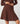 Jupe courte en maille - Marron